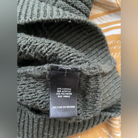 Torrid ribbed lace up sweater dk olive 0 (21” ptp) - Picture 5 of 5